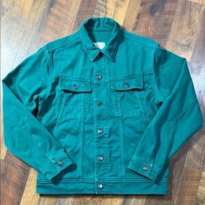 Aime Leon Dore SS20 Denim Jacket in Green - Size Medium - Good Condition